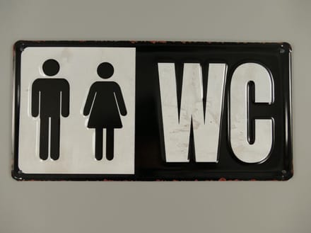 MadDeco - luxe wc toiletbordje - gestanst blik