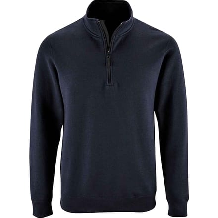 SOLS Heren Stan Zip Staande Kraag Trui (Franse marine)