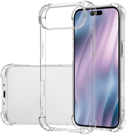 Mobiq - Clear Rugged geschikt voor iPhone 17 Air Hoesje - transparant