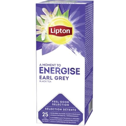 Lipton Energise Earl Grey Thee - doos 25 theezakjes
