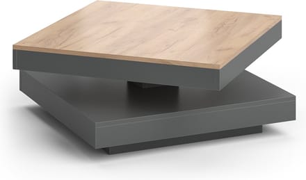 Vicco Elias Salontafel – 70 x 70 cm Antraciet