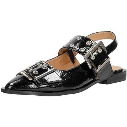 Shoecolate Slingbacks Slingbacks - Zwart lak - Maat 39