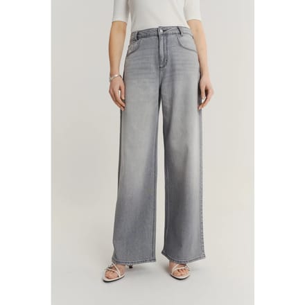 Jeans Wide Leg katoen dames Greenpoint Regular January