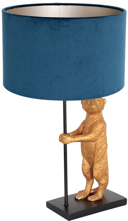 Anne Lighting tafellamp Animaux - zwart - metaal - 30 cm - E27 fitting - 8229ZW
