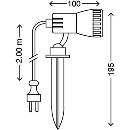 BRILONER - Grondspot - prikspot - buitenlampen incl. GU10 - 3.000 K - 3W - IP44