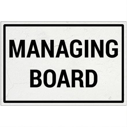 Managing board bord | Forex Re materiaal | 30 x 20 cm