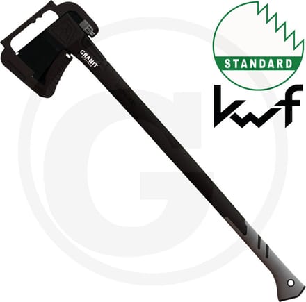 GRANIT BLACK EDITION - Kloofbijl - 92cm - kop 1.7kg - koolstofstaal