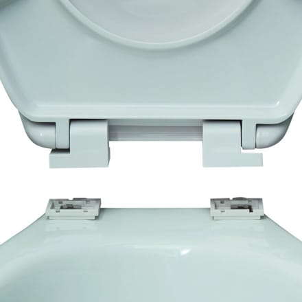 Toiletbril Blauw 45.5 x 37 cm met Zachte Sluiting - 29 Stuks