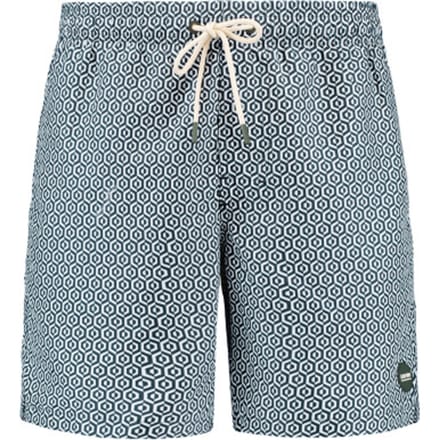 Shiwi Heren zwemshort mike 7" doolhof print groen/wit