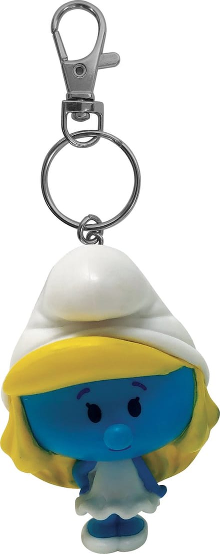 De smurfen - Chibi sleutelhanger smurfen - 6 cm - kunststof - plastoy