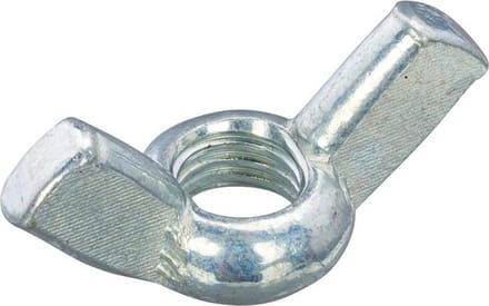 Hoenderdaal Vleugelmoer vz M12 Per doos a 50stuks