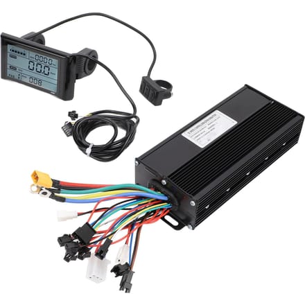 Elektrische Fiets Ombouwset 36V 48V 52V 40A Sinusgolf Borstelloze Controller en S900 LCD-display black