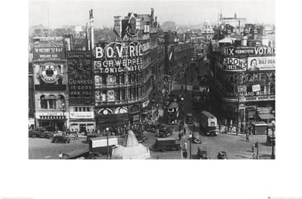 Kunstdruk Time Life - Piccadilly Circus London 1942 60x80cm