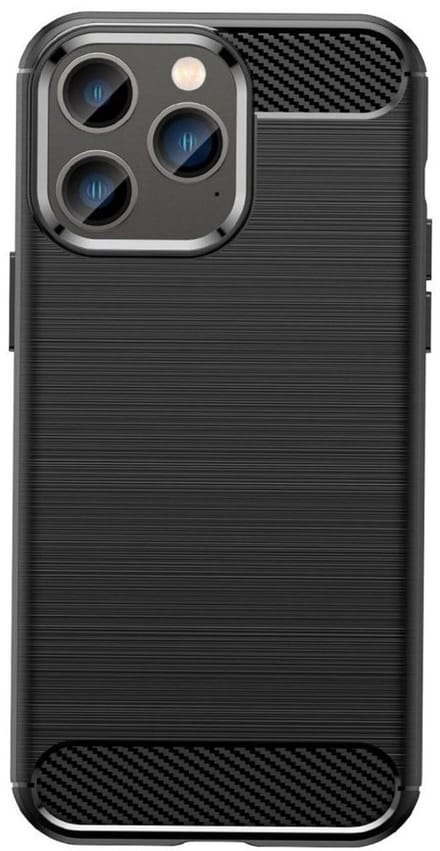 Mobiq Carbon Look Hoesje geschikt voor iPhone 16 Pro Max - Flexibele TPU Case