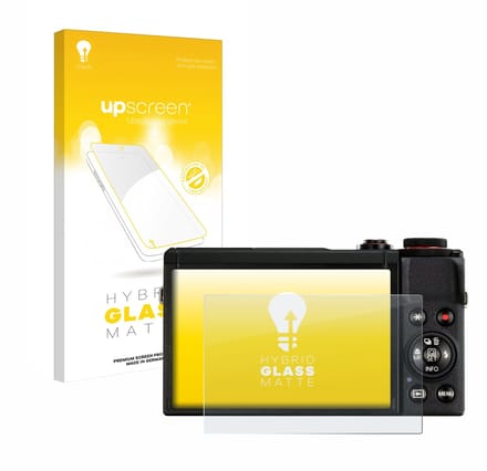 upscreen - Screenprotector voor Canon PowerShot G7 X Mark III - Folie Beschermfolie Beschermglas matte