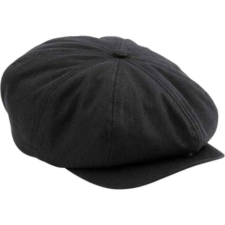 Beechfield 5 Paneel Newsboy Cap (Zwart)