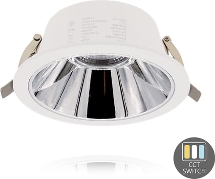 OutledTL | LED Downlight Kerber - TriColor - 16 Watt - Zaagmaat 130 -140MM - Wit