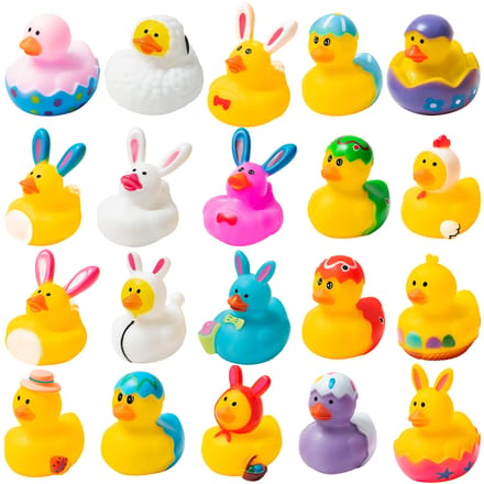 12 Stuks Paas Rubberen Eendjes 2,1 Inch Konijn Rubberen Eendjes Speelgoed Diverse Eendjes Bulk Mandvullers En Feestbedankjes red