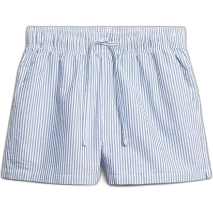 Superdry - Gestreepte elastische short van biologisch katoen - Dames - Korte broeken