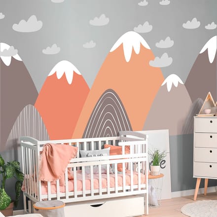 Kinderstickers van Scandinavische bergen, Franscika, 40 x 60 cm