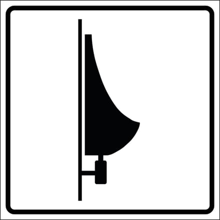 Urinoir sticker 100 x 100 mm