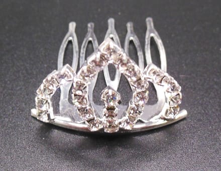Tiara mini kroontje met strass #2