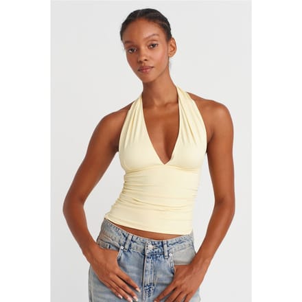 Slim-fit Halterneck Blouse