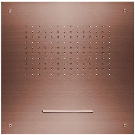 Herzbach DESIGN iX PVD Recessed ceiling rain shower Multifunction 2 square 50 x 50 cm 21.650200.2.39