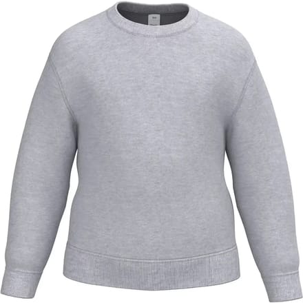 iDeal Basic Brand Kinder sweater met ronde hals IB401 - Ideal Oxford Grey - 10/12 ans