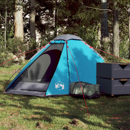 vidaXL - Koepeltent - 2-persoons - waterdicht - blauw