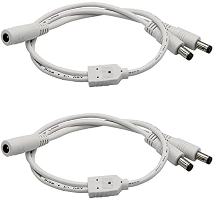 DC splitter kabel 1 naar 2 - 5,1 mm x 2,1 mm - voor LED-strips en CCTV-beveiligingscamera's