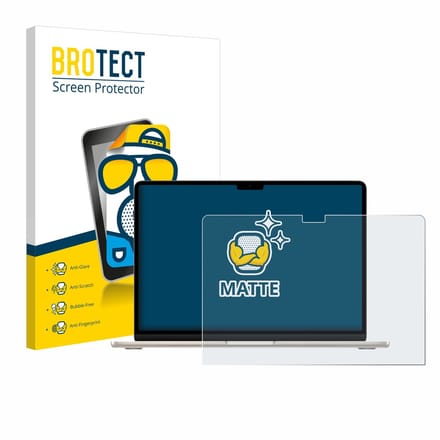 BROTECT - Screenprotector voor Apple MacBook Air 15" M2 2022 - Folie Beschermfolie matte