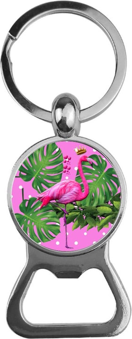 Bieropener Glas - Flamingo