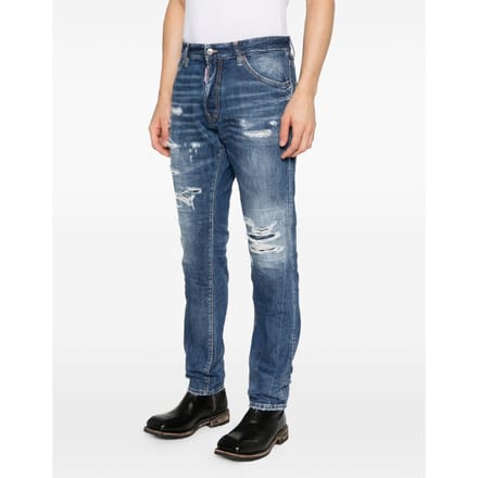 Dsquared2 jeans blauw man teddy effect leefde