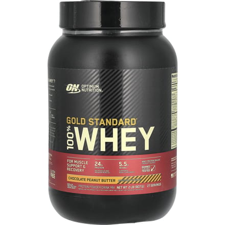 Optimum Nutrition, Gold Standard 100% Whey, Chocolat Beurre de Cacahuète, 2 lbs (907 g)