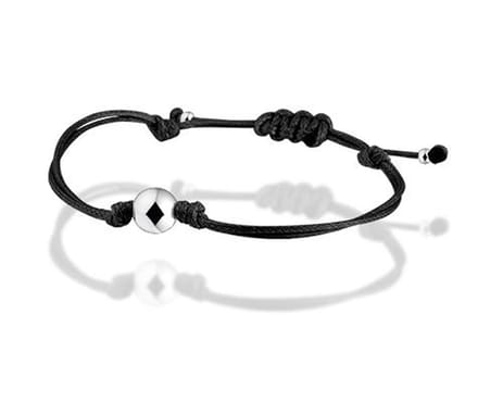 Montebello Armband Minou - 925 Zilver - Leder - 19cm