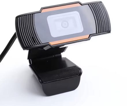 Webcam met microfoon - 720p - Met Microfoon - USB - Plug en play - Web cam - Camera voor laptop - Online meeting - Teams - Zwart - Universeel - Videobellen - CHPN