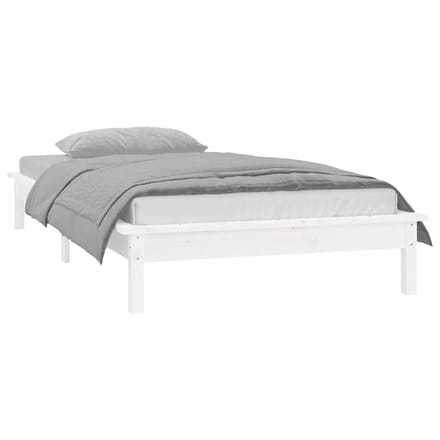 vidaXL - Bedframe - LED - massief - hout - 90x200 - cm
