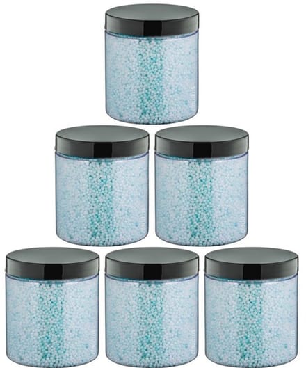 Badkaviaar Hamam - 200 gram - met zwarte deksel - set van 6 Stuks - bad parels voor in bad