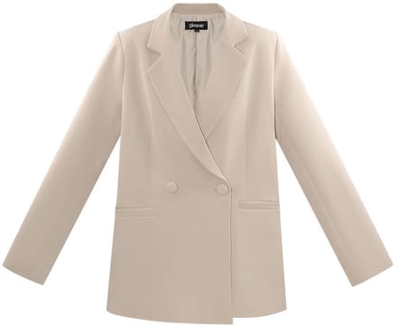 Yehwang - Blazer - Beige- Maat S