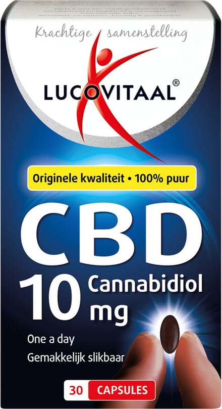 Lucovitaal CBD 10 mg Capsules 100% PUUR 30 capsules