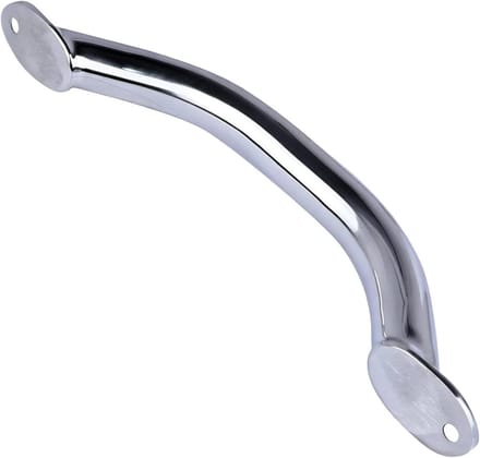 Roestvrijstalen Handgreep - Veiligheidsleuning Caravan - Meer Stabiliteit Buiten - Robuuste Constructie - 37 cm - Zilver