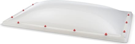 Skylux polycarbonaat lichtkoepel dubbelwandig - opaal 1000 x 2000 mm