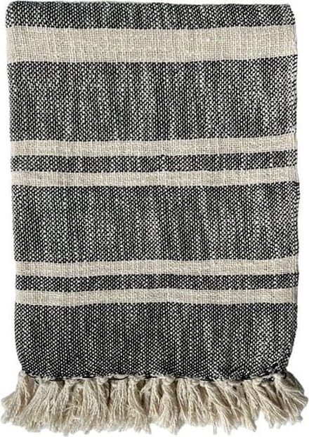 Plaid Bahia Black 2x10x130cm