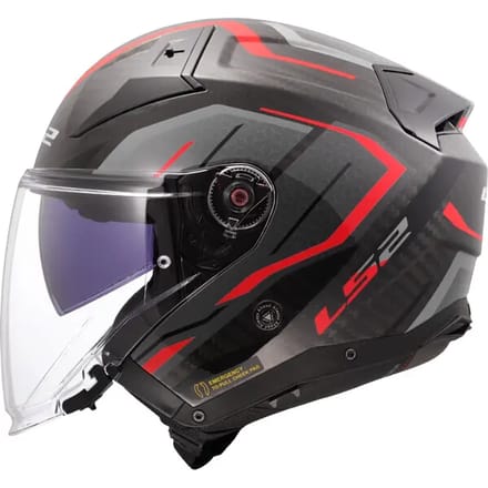 LS2 OF603 Infinity II C Urus Rood 06 Jethelm - Helm