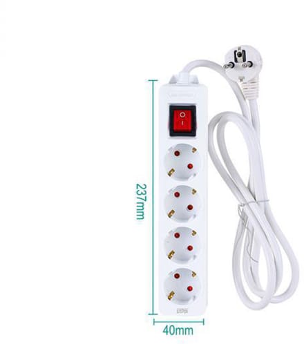 Winning Star St-4048 - Stekkerdoos - 4-voudig Met 3 Meter Kabel