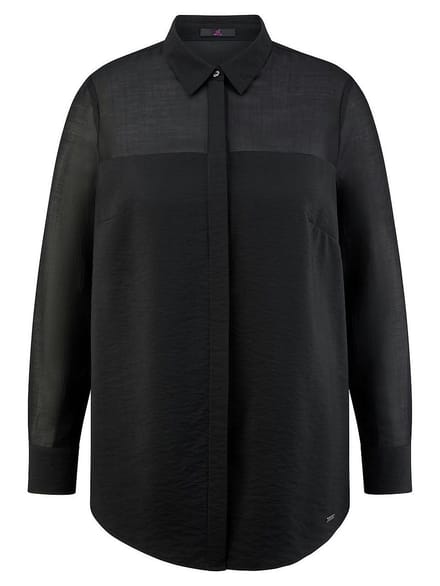 Blouse lange mouwen Van Emilia Lay zwart