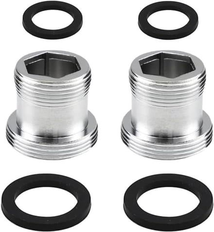 Tap adapter set - 20mm naar 22mm - koper - voorkomt waterlekkage - SnelShoppen