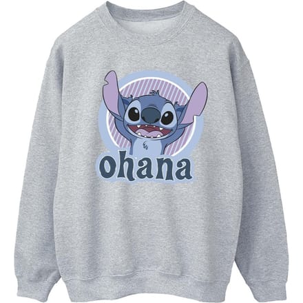 Disney Dames/Dames Lilo And Stitch Ohana Cirkel Sweatshirt (Sportgrijs)