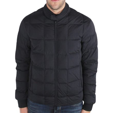 Armani Jeans Zwarte Gewatteerde Donsjas